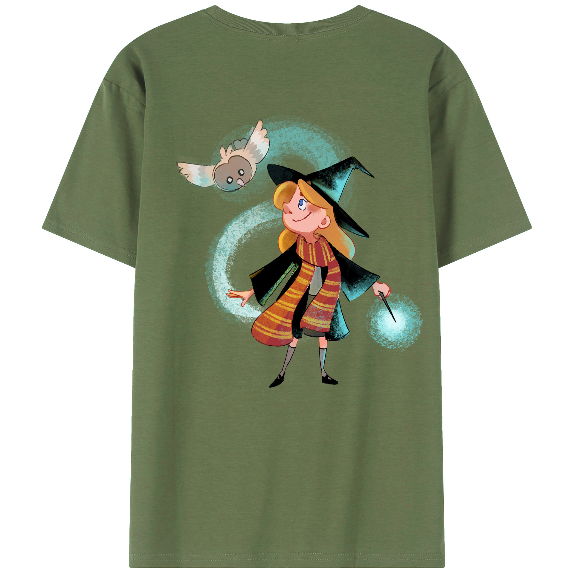 （画像用） Harry Potter ハリー・ポッターシリーズ 綿100％ メンズ半袖Tシャツ（バックプリント） 通気性